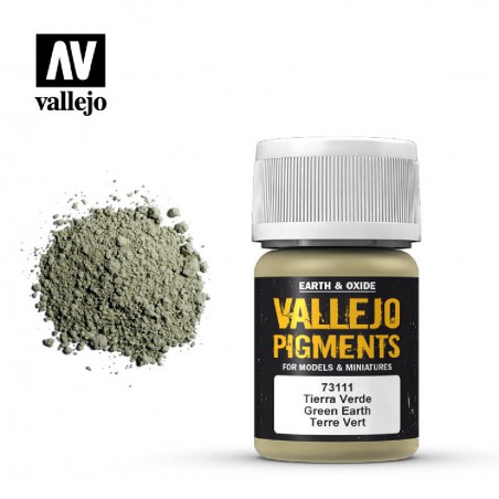 PINTURA VALLEJO PIGMENTO TIERRA VERDE 30ML