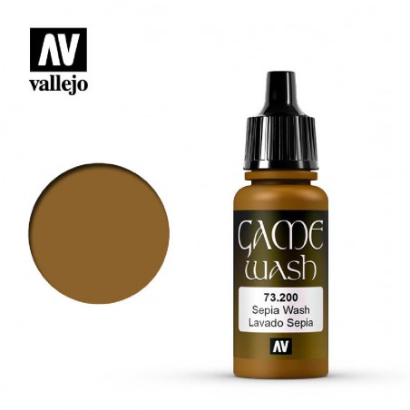 PINTURA VALLEJO LAVADO SEPIA 17ml