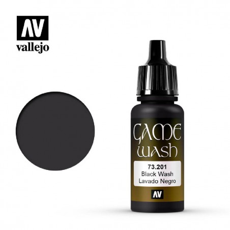 PINTURA VALLEJO LAVADO NEGRO 17ml