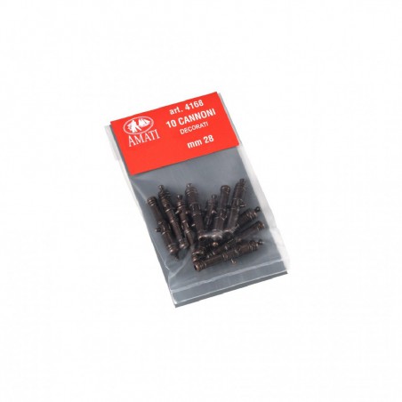 BC - CAÑON DECORADO METAL 28MM  (10U)