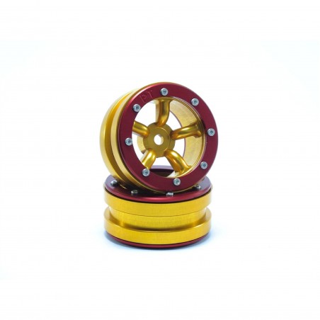 JUEGO DE LLANTAS SAFARI GOLD AND RED