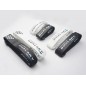 CINTA VELCRO 200mm CON PASANTE PLASTICO DUALSKY (2 color blanco y 2 color negro)