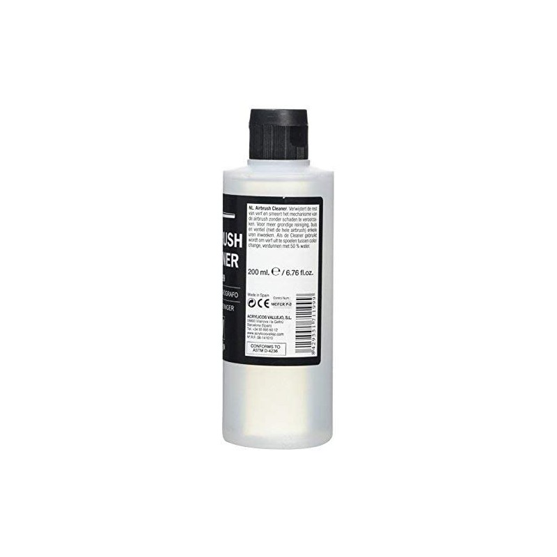 LIMPIADOR DE AERÓGRAFOS VALLEJO 200ML