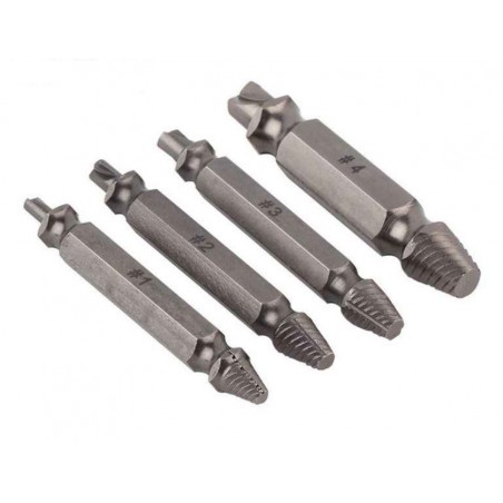 SET BROCAS EXTRACTORAS DE TORNILLO 1-2-3-4