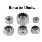 TUERCA AUTOBLOCANTE  NYLON M6 (10 UNIDADES)