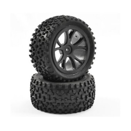 RUEDA BUGGY 1/10 MONTADA TRASERA CUBOID