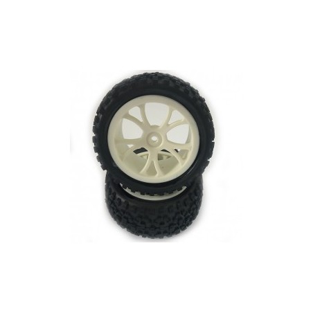RUEDAS TRASERAS BUGGY 1/10 BLANCAS FASTRAX