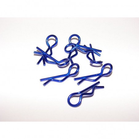 CLIPS METALICOS AZUL  1/10