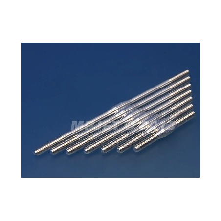 VARILLA MANDO DOBEL ROSCADA ALUMINIO 100MM (2UDS)