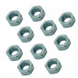 TUERCA HEXAGONAL DE ACERO ZINCADO M6  (10 UNIDADES)