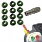 TUERCA ALUMINIO INTERRUPTOR EMISORA VERDE (12)
