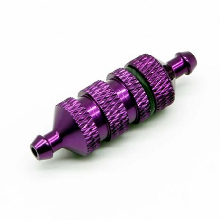 FILTRO COMBUSTIBLE ALUMINO MORADO
