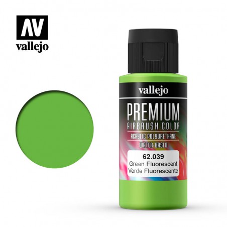 PINTURA VALLEJO VERDE FLUO PREMIUM 60ML