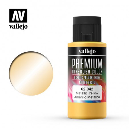 PINTURA VALLEJO AMARILLO METÁLICO PREMIUM 60ML
