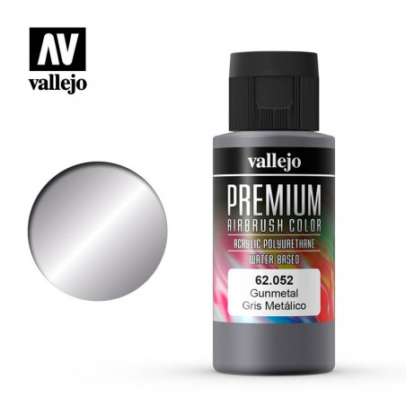 PINTURA VALLEJO GRIS METÁLICO (GUNMETAL) PREMIUM 60ML
