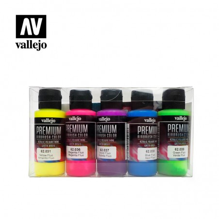 VALLEJO PREMIUM PACK FLUORESCENTES 5U 60ML