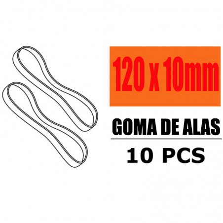 GOMAS DE ALA 120X10MM (10 UNIDADES) G-FORCE