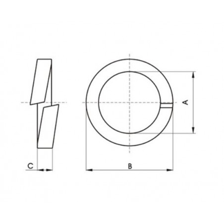 ARANDELA DE PRESION INOXIDABLE 2.5  (10 UNIDADES)