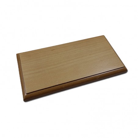 Peana madera barnizada 400x120x20 mm. (AM569540) ✔️ Carmina Hobbys ®