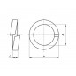 ARANDELA PRESION 5MM ACERO INOXIDABLE (10 UNIDADES)