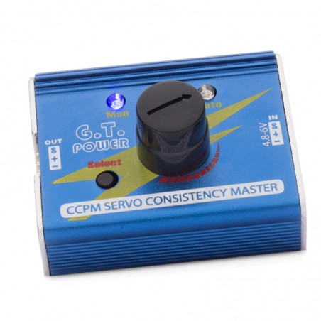 COMPROBADOR SERVOS CCPM CAJA ALUMINIO GTPOWER