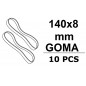 GOMAS ALAS 140X8MM (10 UDS)