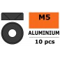 ARANDELA AVELLANADA ALUMINIO M5 GUN METAL (10 UDS)