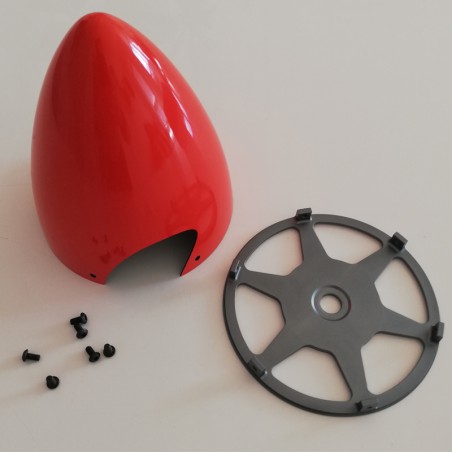 CONO TRIPALA CARBONO 114MM ROJO FALCON