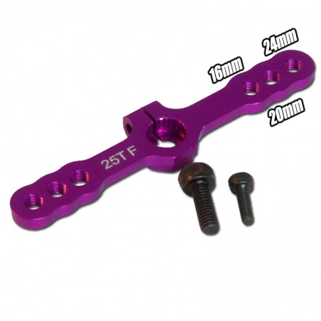 BRAZO SERVO DOBLE ALUMINIO 54MM (AGUJERO M3) FUTABA 25T