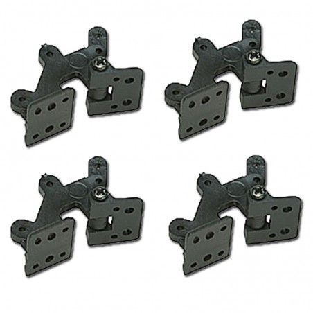 BISAGRA FLAPS 30X16MM NEGRA (4 UNIDADES)