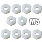 TUERCA NYLON M5 (D8X4MM) 10 UNIDADES