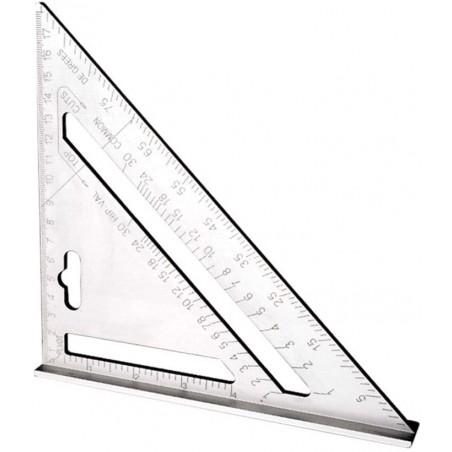 ESCUADRA ALEACION DE ALUMINIO MED. PULGADAS