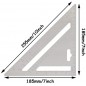 ESCUADRA ALEACION DE ALUMINIO MED. PULGADAS