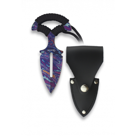 CUCHILLO SKINNER COLORFUL CON FUNDA HOJA 6CM