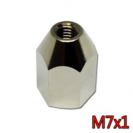 TUERCA CIGÜEÑAL M7X1 (ROSCA CONO M4) (SAITO MENOR A 100)