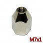 TUERCA CIGÜEÑAL M7X1 (ROSCA CONO M4) (SAITO MENOR A 100)