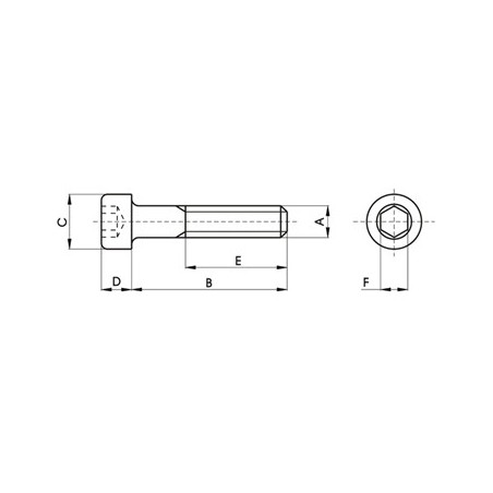 TORNILLO ALLEN CILINDRICO INOXIDABLE M4X20 (10 UNIDADES)