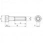 TORNILLO ALLEN CILINDRICO ZINCADO M5X130 (1 UNIDAD)