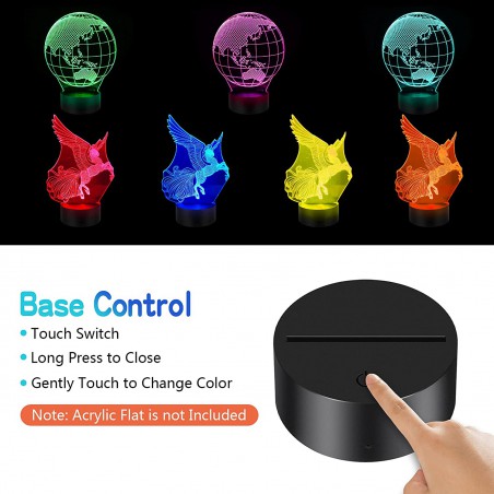 BASE LED P/ FIGURA EN METACRILATO MANDO /DIST.