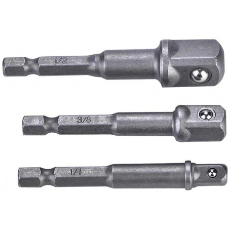 VASTAGO HEXAGONAL P/ VASO 1/4, "3/8" Y 1/2