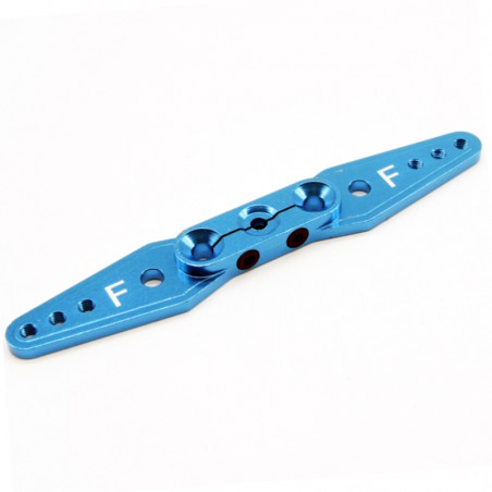 BRAZO SERVO ALUMINIO DOBLE 89MM FUTABA 25T AZUL