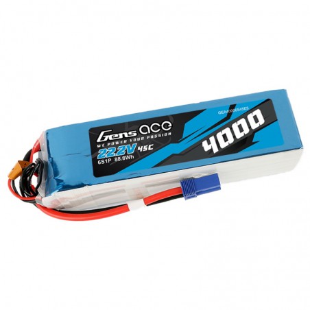 BATERIA LIPO 22.2V 4000MAH 45C EC5 GENS ACE