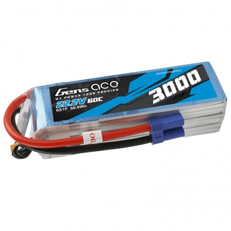 BATERIA LIPO 22.2V 3000MAH 60C EC5 GENS ACE