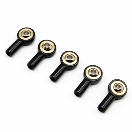 ROTULA ALUMINIO M2 X 15MM NEGRO (5 UDS)