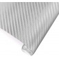 VINILO ADH. IMIT/CARB. 30 X 100CM PLATA BRILL