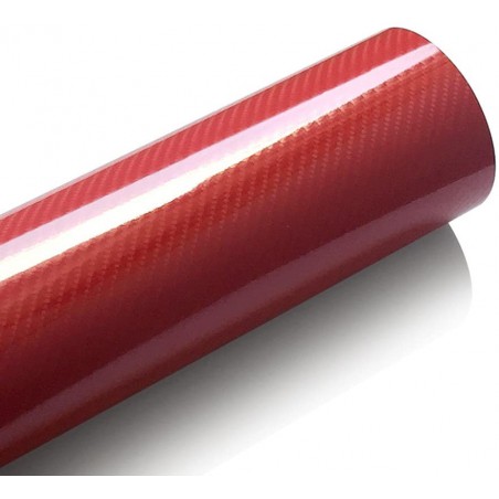 VINILO ADH. IMIT/CARB. 30 X 100CM ROJO BRILL