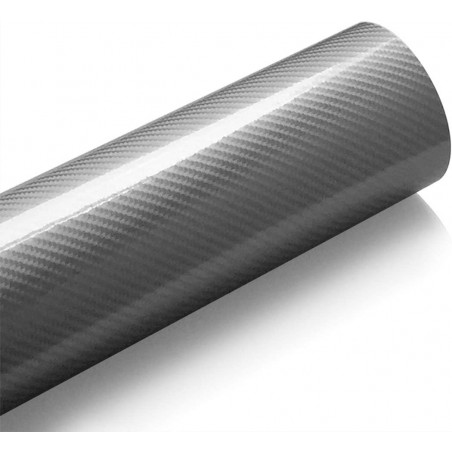VINILO ADH. IMIT/FIBRA CARB. 30 X 100CM GRIS BRILL