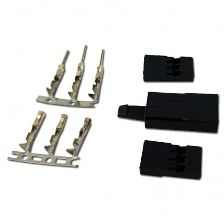 CONECTOR JR CON SEGURO (MACHO Y HEMBRA)