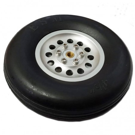 RUEDA GOMA LLANTA ALUMINIO 116MM Y NEUMATICO ESM