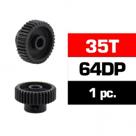 PIÑON MOTOR 35T MODULO 64 ACERO HSS 3,17MM ULTIMATE